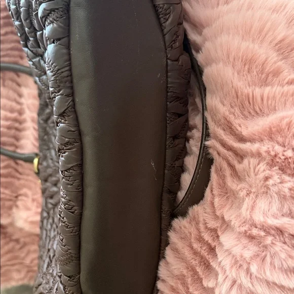 Coach Madison Dark Brown Textured Shoulder Bag 70th Anniversary with dust bag - Picture 3 of 5